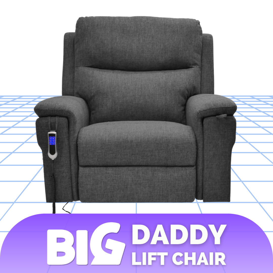 BIG DADDY Recliner Chair | Heavy Duty Motor | Lift Assist up to 250 KG